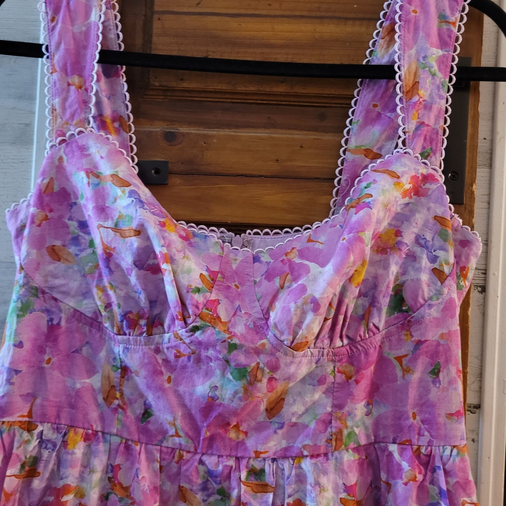 Lulu's Vibrant Floral Maxi Dress With Pockets - Picture 3 of 7
